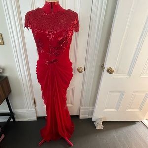 Tadashi Shoji gown.